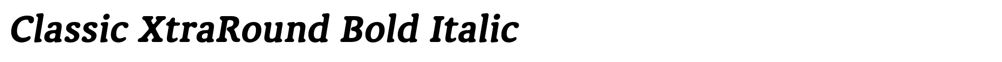 Classic XtraRound Bold Italic image